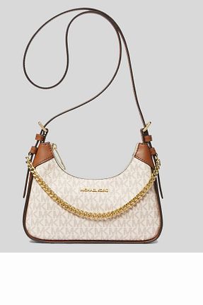 کیف پستچی بژ زنانه Michael Kors - کد 857177085
