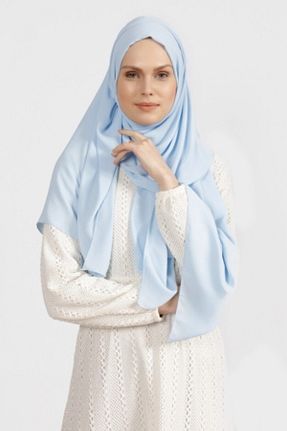 شال آبی زنانه کرپ Differenza - کد 73680897