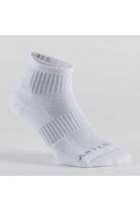 جوراب اسپرت سفید زنانه پنبه ای Decathlon - کد 302237553