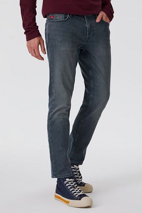 شلوار جین طوسی مردانه پاچه لوله تفنگی Lee Cooper - کد 380104735