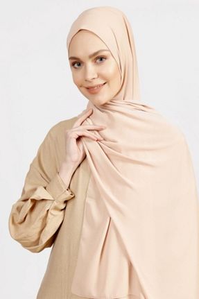 شال بژ زنانه کرپ Differenza - کد 73312995