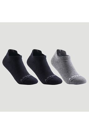 جوراب اسپرت طوسی بچه گانه پنبه ای Decathlon - کد 308210113