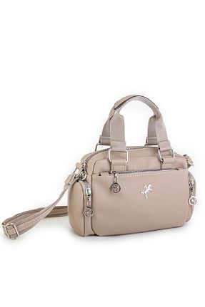 کیف دوشی بژ زنانه چرم مصنوعی Nas Bag - کد 858183305