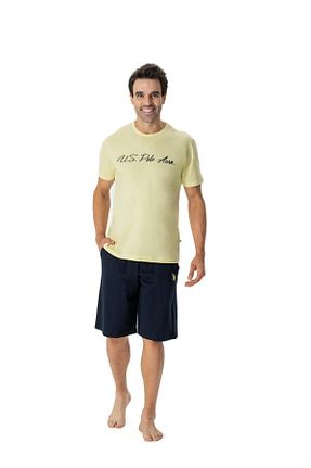 ست لباس راحتی زرد مردانه لیسانس دار	 U.S. Polo Assn. - کد 821191228