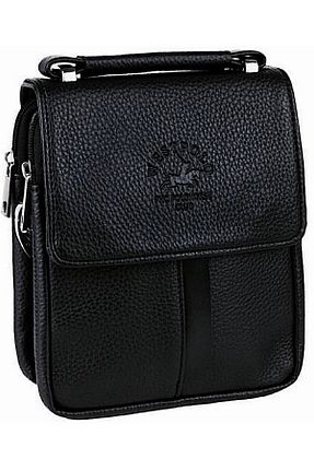 کیف پستچی مشکی مردانه چرم مصنوعی Westpolo - کد 188150022