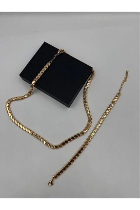 ست استیل طلائی زنانه استیل ضد زنگ BORENO - کد 747564401