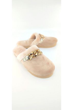 دمپائی خانگی بژ زنانه پارچه ای Bİ AYAKKABI - کد 858330604
