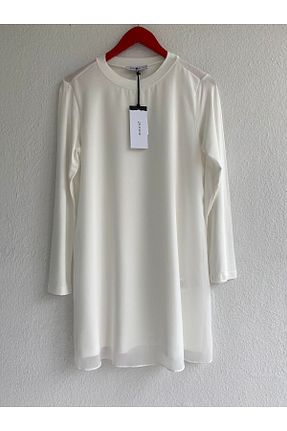 تونیک سفید زنانه بافتنی Puane - کد 766956514