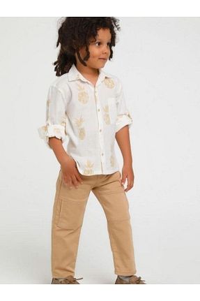 شلوار قهوه ای بچه گانه پنبه ای Zekids - کد 857857558