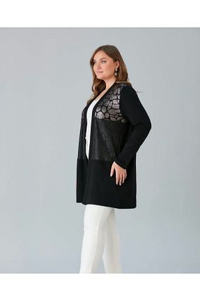 رویه سایز بزرگ مشکی زنانه پارچه Te&Te - کد 858244885