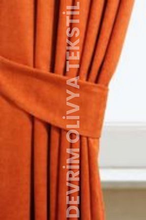 پرده زمینه نارنجی پلی استر SHY TEKSTİL - کد 846932340