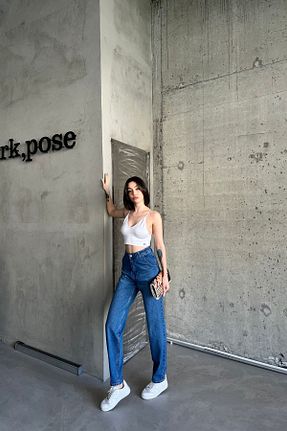 شلوار جین آبی زنانه پاچه پهن XRAY JEANS - کد 858261225