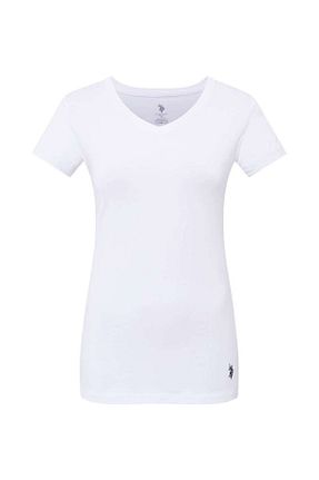 رکابی سفید زنانه مودال - پنبه U.S. Polo Assn. - کد 770249189