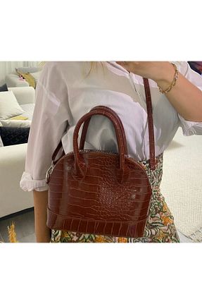 کیف دوشی قهوه ای زنانه چرم مصنوعی Cirphi Collection - کد 858279555