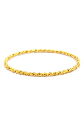 دستبند استیل (فولاد) طلائی زنانه روکش طلا FerizZ - کد 148810494