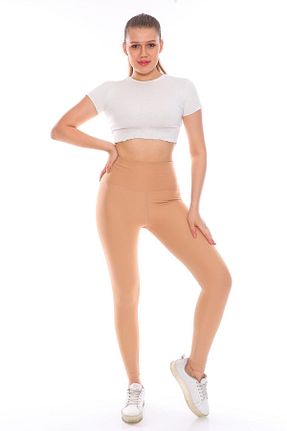 ساق شلواری اسپرت بژ زنانه بلند PodiumStar - کد 40296125