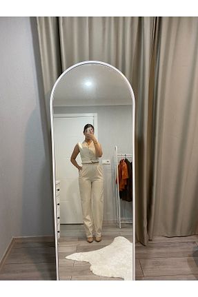 ست بالاتنه و پائین تنه بژ زنانه بافتنی Kulis - کد 832942727