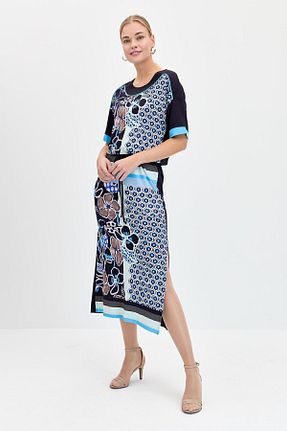 لباس سرمه ای زنانه بافتنی Genel Markalar - کد 812458181