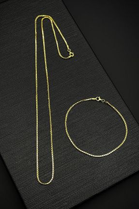 دستبند نقره طلائی مردانه 925 عیار FRNCH - کد 858335092