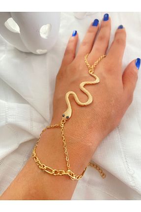 دستبند جواهر زرد زنانه استیل (فولاد) Fasion Jewelry - کد 853018169