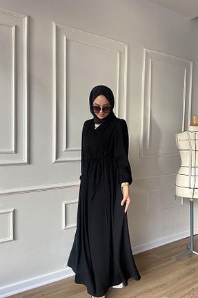 لباس حجاب مشکی زنانه اورسایز Berel Moda - کد 758791481