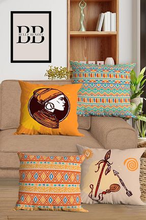 کوسن و روکش کوسن طوسی لانه زنبوری میکرو Belle Benoit - کد 336171593