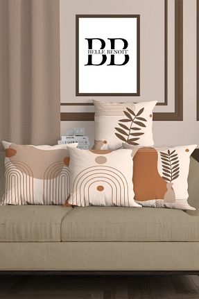 کوسن و روکش کوسن نارنجی لانه زنبوری میکرو Belle Benoit - کد 367020436