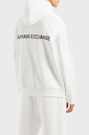 سوئیشرت سفید مردانه چاپی Armani Exchange - کد 858290938