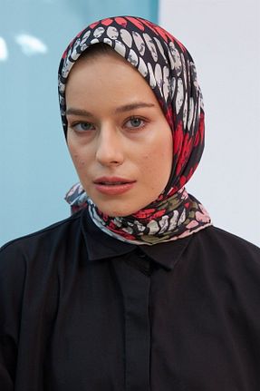 روسری مشکی پنبه پلی استر İpekhan - کد 510663376