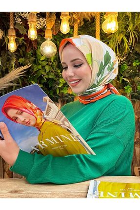 روسری رنگی پلی استر Armine - کد 747341247