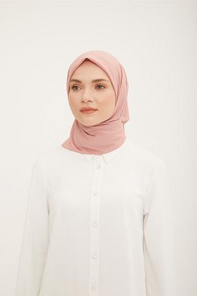 روسری صورتی پنبه پلی استر Armine - کد 734940372