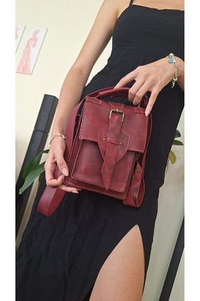 کیف دستی زرشکی زنانه سایز متوسط suuderi - کد 844143359
