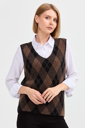 سوئیتر طلائی زنانه پلی آمید Desen Triko - کد 412408064
