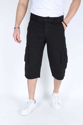 شلوارک و برمودا مشکی مردانه Relaxed Dozor - کد 807575305