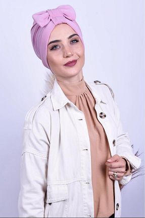 شال صورتی زنانه پنبه ای Lerra - کد 858333254
