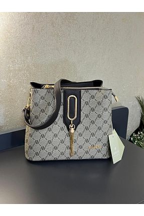 کیف دوشی قهوه ای زنانه چرم مصنوعی BİLEKTE - کد 827403009