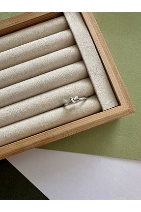 انگشتر جواهر زنانه روکش طلا ringbox - کد 837199944