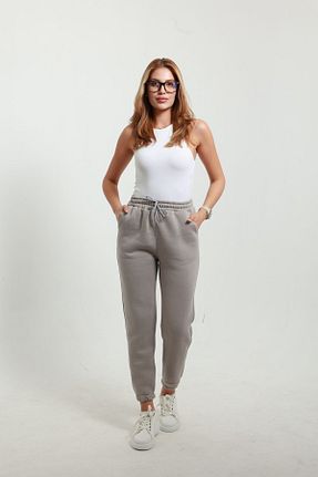 شلوار کرمگن طوسی زنانه رگولار TKT - کد 858386386