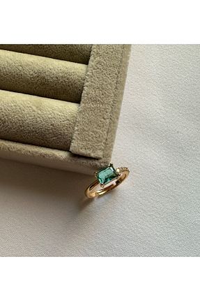 انگشتر جواهر طلائی زنانه زیرکن ringbox - کد 664475917