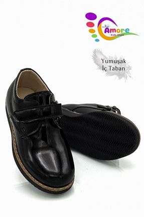 کفش کلاسیک مشکی بچه گانه چرم مصنوعی lil amore - کد 858356736