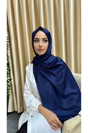 روسری سرمه ای ساتن Tarzım Tuba - کد 847923663