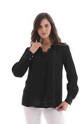 بلوز سایز بزرگ مشکی زنانه سایز بزرگ Loom Boutique - کد 832025306