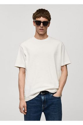 تیشرت سفید مردانه Relaxed MANGO Man - کد 833296572