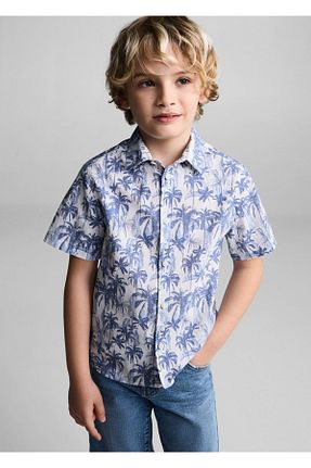 پیراهن آبی بچه گانه رگولار MANGO Kids - کد 822182284