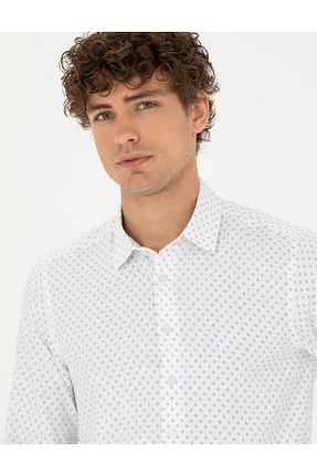 پیراهن آبی مردانه اسلیم فیت Pierre Cardin - کد 858358343