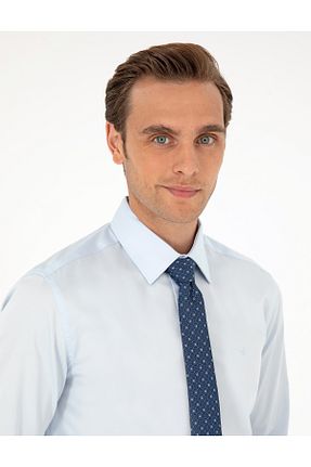 پیراهن آبی مردانه اسلیم فیت Pierre Cardin - کد 858377976