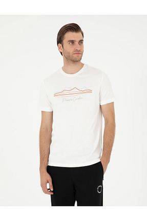 تیشرت سفید مردانه اسلیم فیت Pierre Cardin - کد 858385183