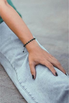 دستبند جواهر رنگی زنانه سنگ طبیعی Pozitif Doğal Taş - کد 679938648