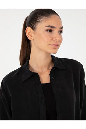 پیراهن قهوه ای زنانه یقه پیراهنی Pierre Cardin - کد 858387819