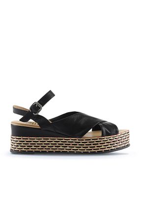 صندل مشکی زنانه پاشنه پر Bueno Shoes - کد 309454931